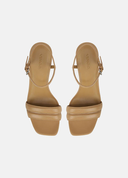 Prema Leather Wedge Sandal in Shoes LIGHT SABLE | VINCE Sale