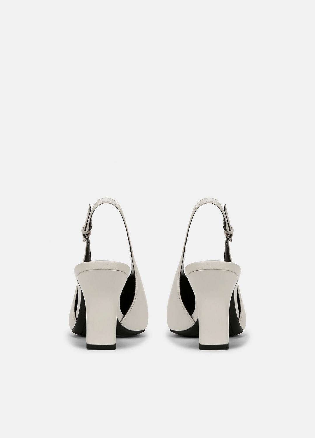 Devi Leather Slingback Pump in Shoes MILK | VINCE Sale