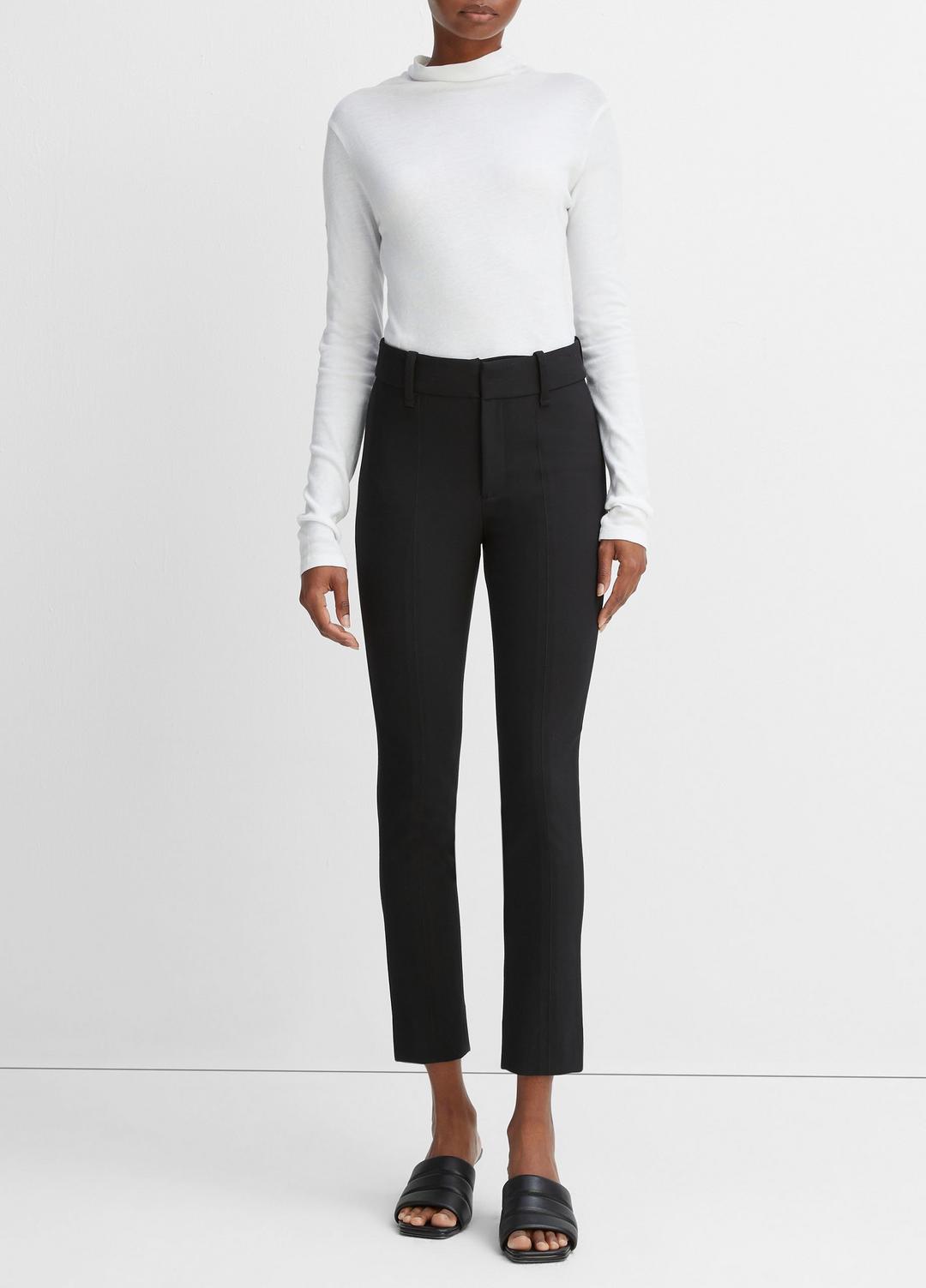 High Rise Cigarette Pant in Pants & Shorts BLACK | VINCE Sale