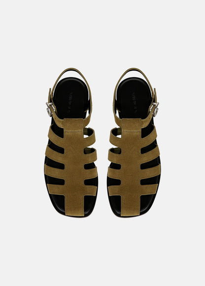 Melina Suede Fisherman Sandal in Shoes OLIVE WOOD | VINCE Sale