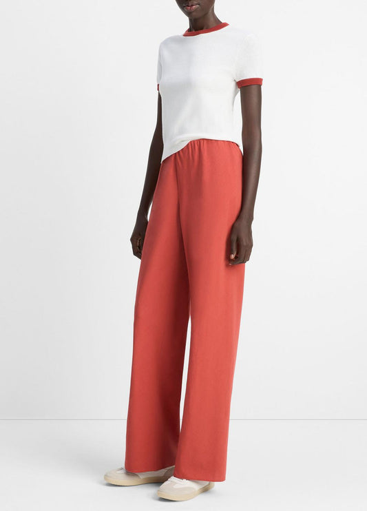 Cotton-Blend High-Waist Bias Pant in Pants & Shorts TERRA | VINCE Sale