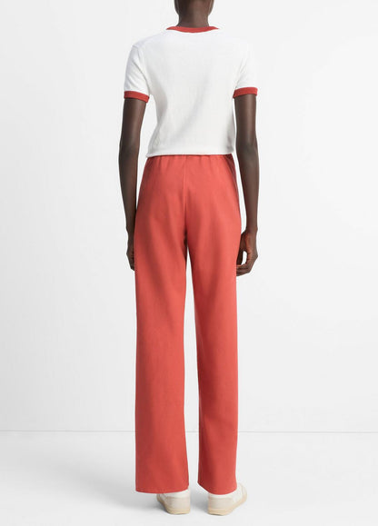 Cotton-Blend High-Waist Bias Pant in Pants & Shorts TERRA | VINCE Sale
