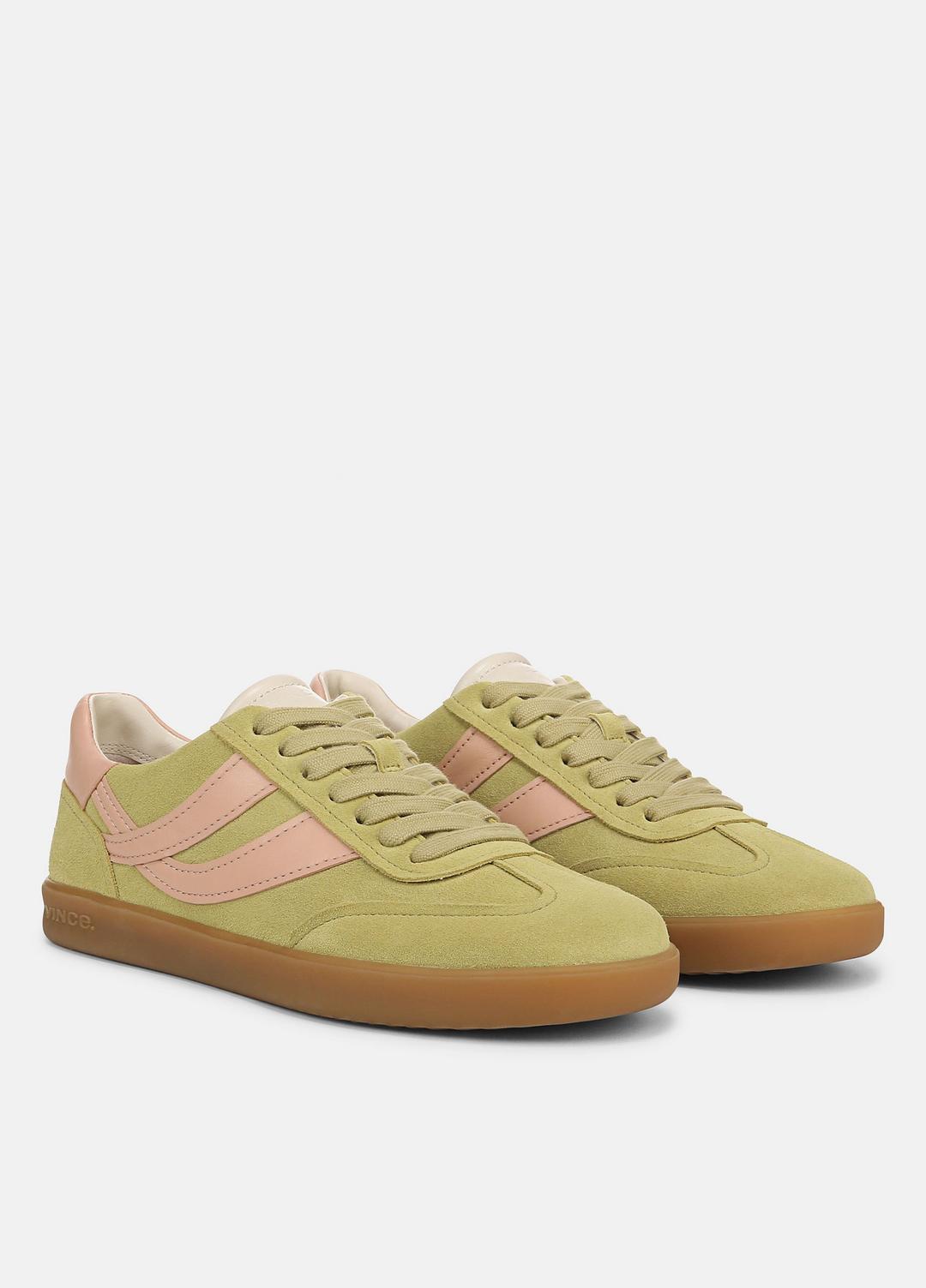 Oasis Suede & Leather Sneaker in Shoes DRIED CITRUS/LOTUS BLUSH | VINCE Sale