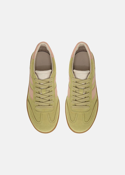 Oasis Suede & Leather Sneaker in Shoes DRIED CITRUS/LOTUS BLUSH | VINCE Sale