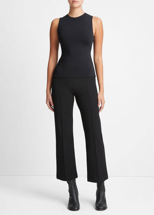 Stretch-Jersey Shell in Shirts & Tees BLACK | VINCE Sale